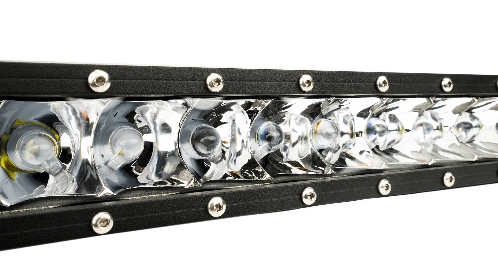 12 INCH STRAIGHT LED LIGHT BAR SINGLE ROW CHROME SERIES